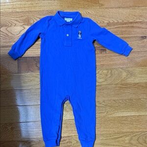 Polo by Ralph Lauren Royal Blue Kids Footie